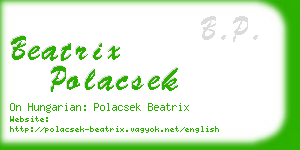 beatrix polacsek business card